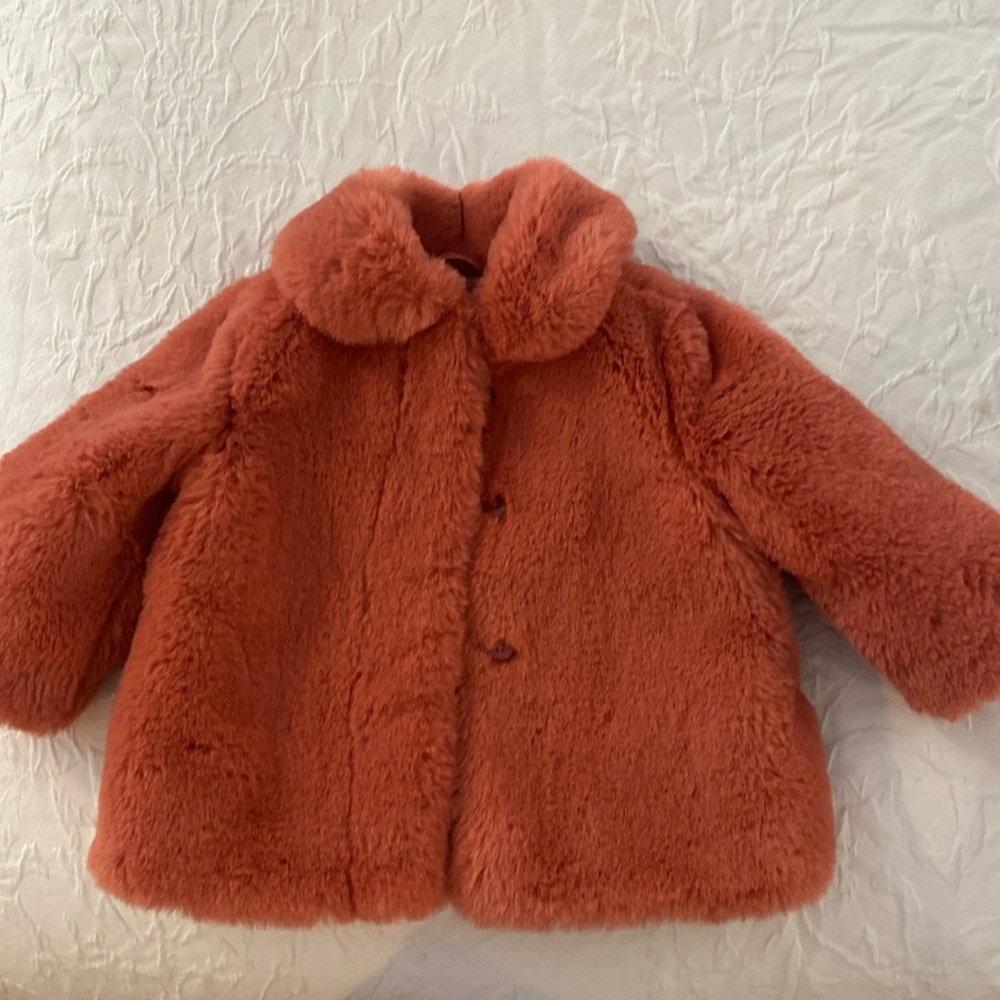 Janie and Jack faux fur coat